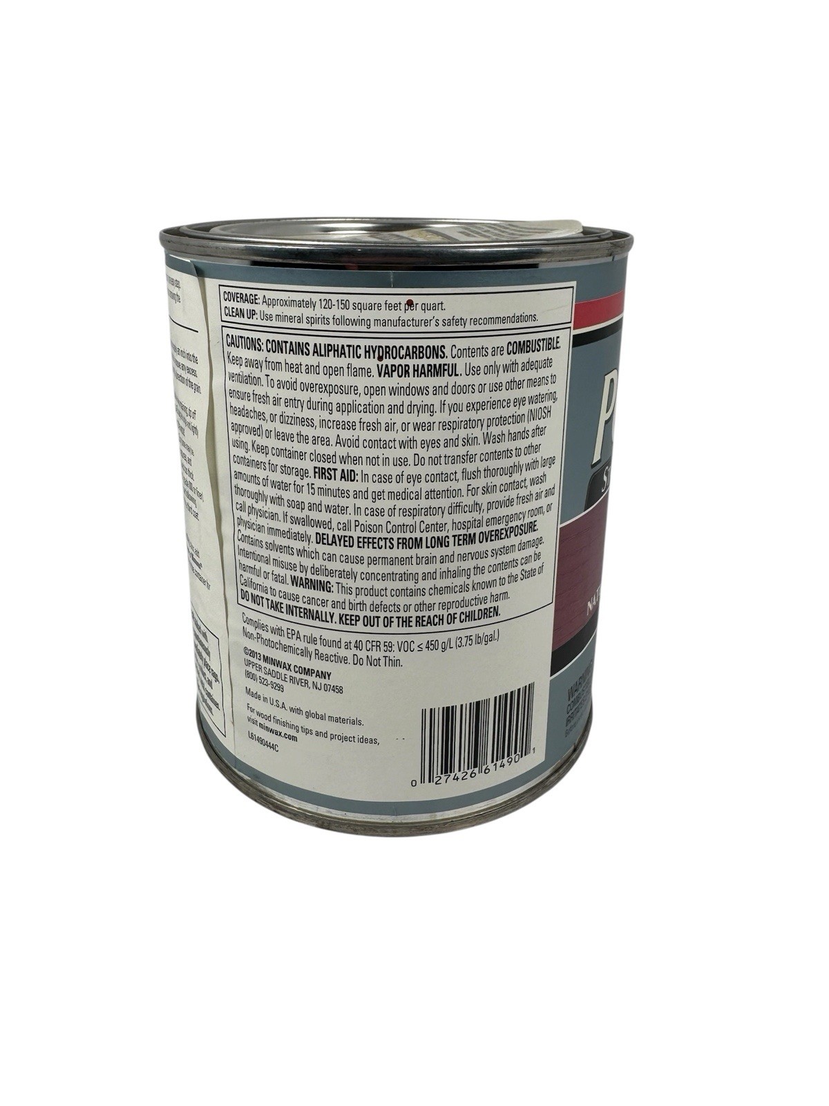 Minwax PolyShades Wood Stain & Polyurethane Finish 1 Quart Natural Cherry Gloss