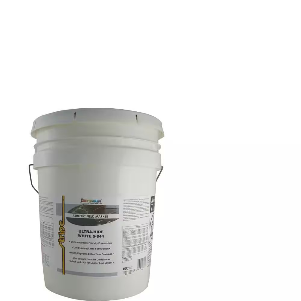 5 Gal. White Stripe Bulk Athletic Field Marking Paint