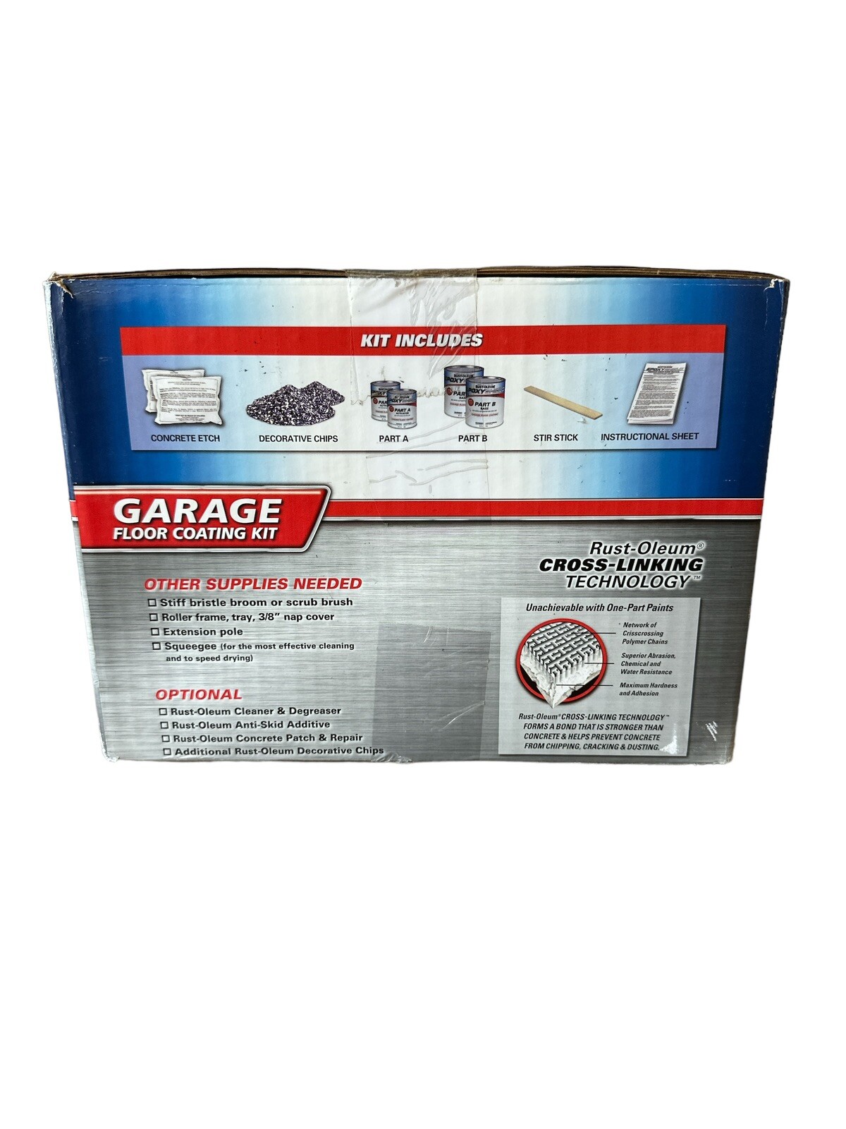 Rust-Oleum Gray Gloss 317238 EpoxyShield Garage Floor Coating Kit 2-1/2 Car