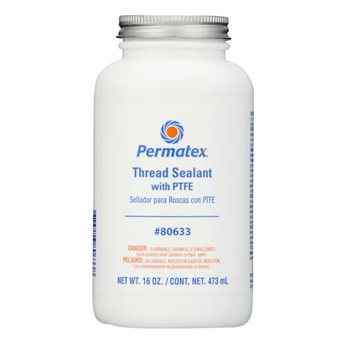 80633 Thread Sealant with PTFE, 16 oz., red 16 Fl. Oz.