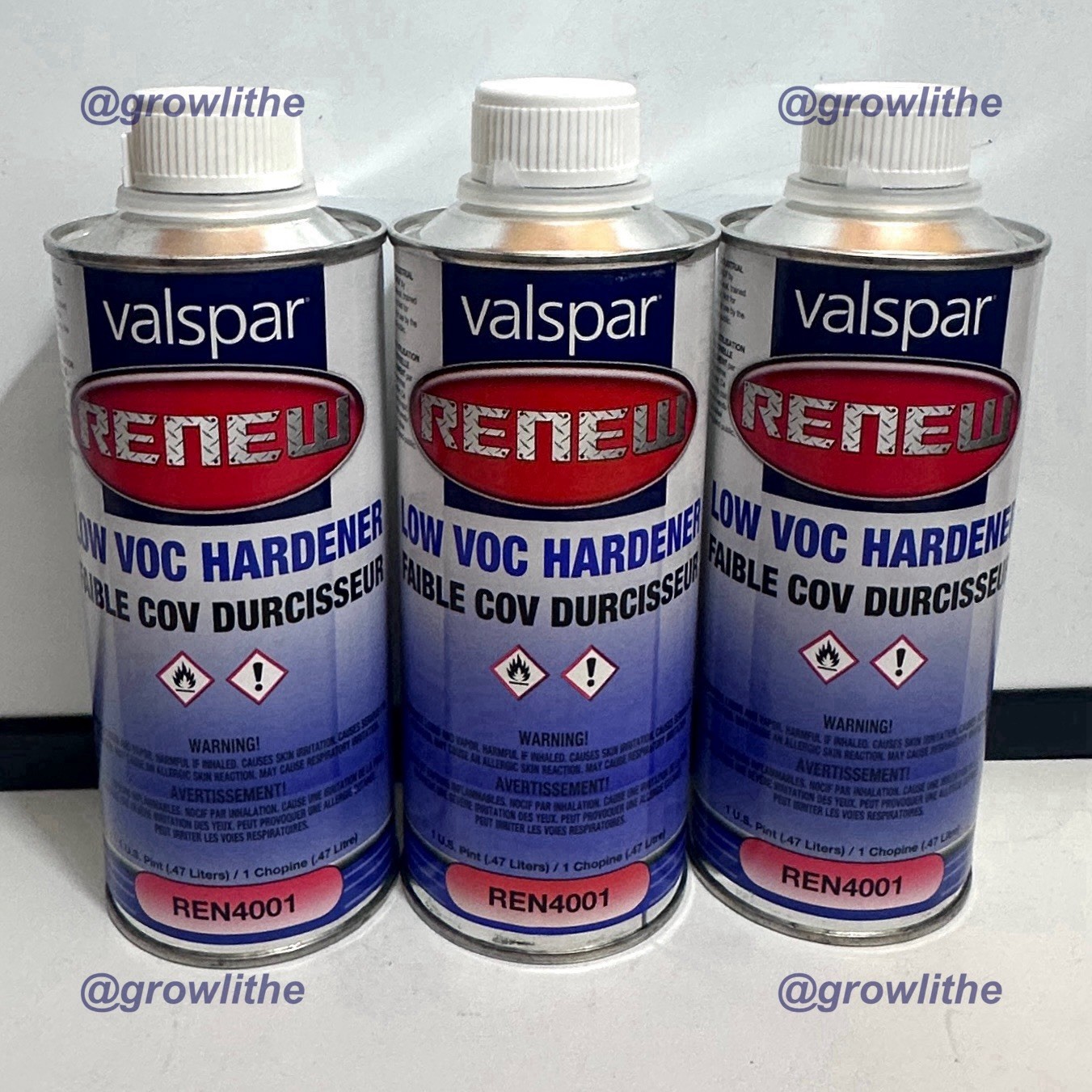 Valspar Renew REN4001 Low Voc Paint Hardener John Deere Activator X 3 BRAND NEW