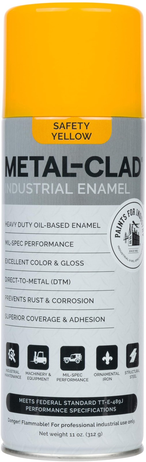 Paints For Industry Industrial Enamel, Aerosol Spray Paint – Steel Metal Iron…