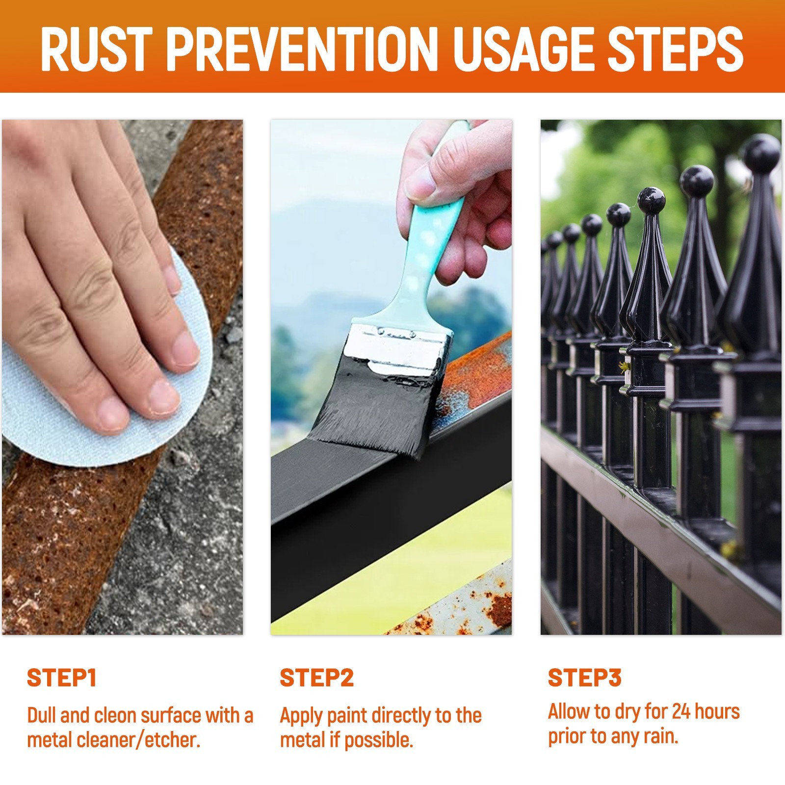 1 Gal Rust Inhibitor Paint, 2-in-1 Rust Converter & Metal Protector, Etching Pri