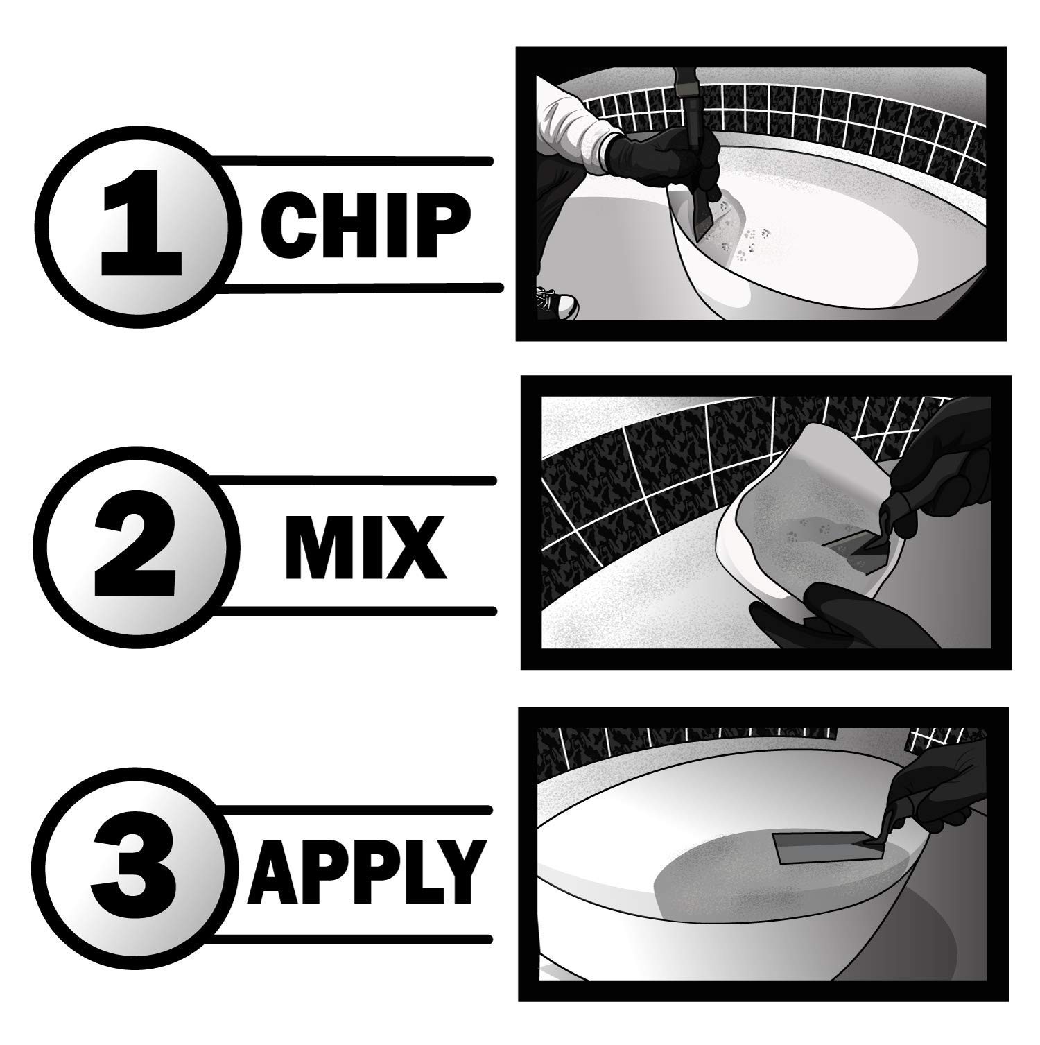 Pool Patch White Plaster Repair Kit (3lb) – Professional 3-Pound,
