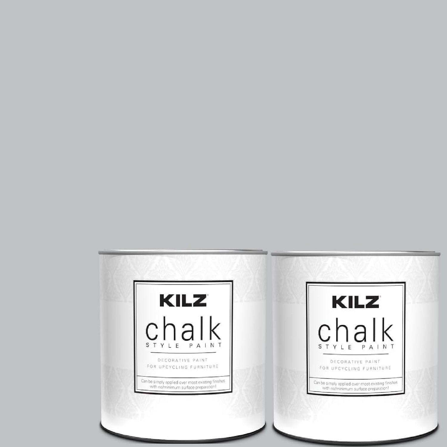2 Kilz Chalk Style Paint Decorative Upcycling Furniture Platinum Ring quart