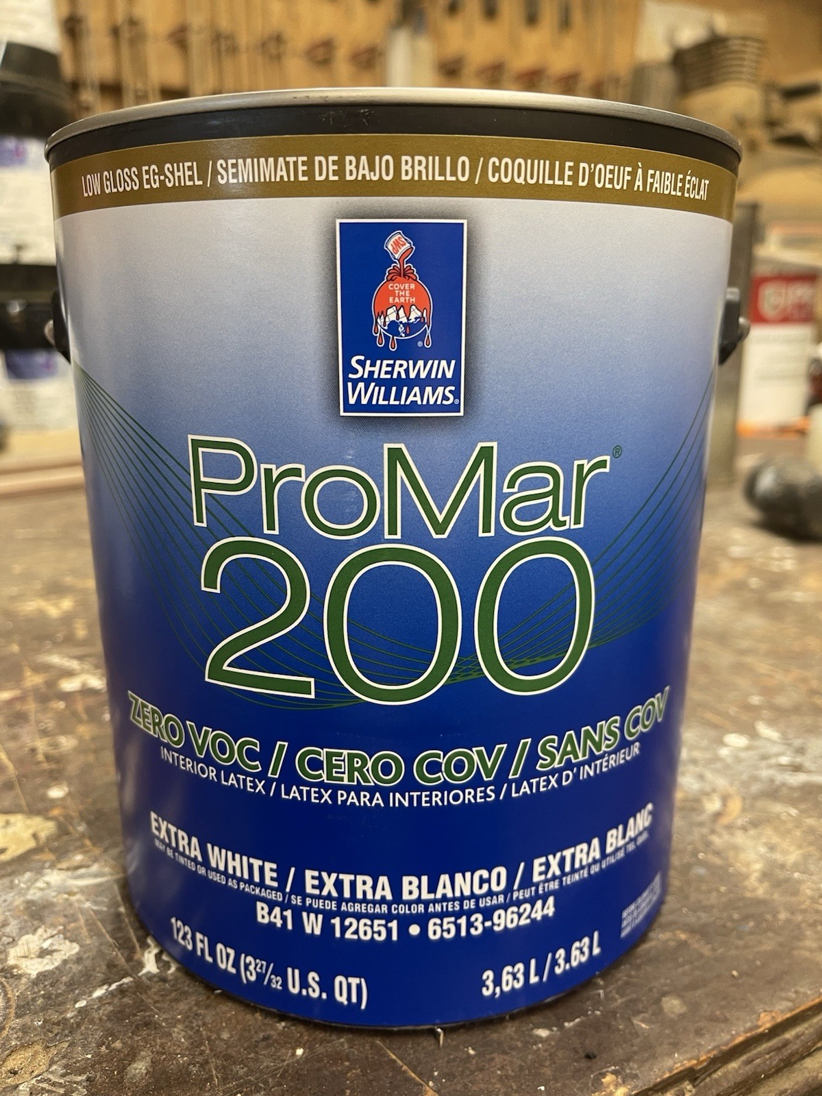 1 Gal. Sherwin Williams ProMar 200 Interior Paint/ Plymouth Rock Gray/Eg-Shell