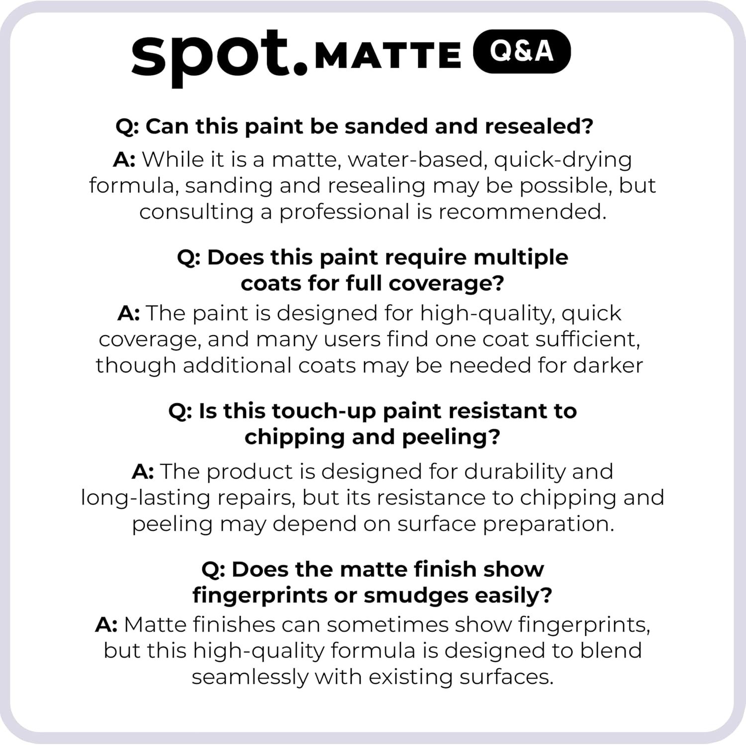 Touch-Up Paint | Matte Finish for Cabinets, Walls, Doors & Furniture | Multi-…