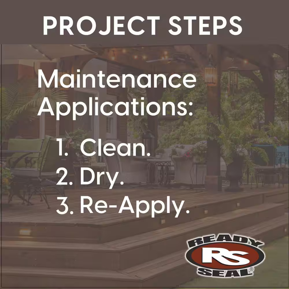 5 Gal. Dark Walnut/Flat Semi-Transparent Wood Deck Stain and Sealer