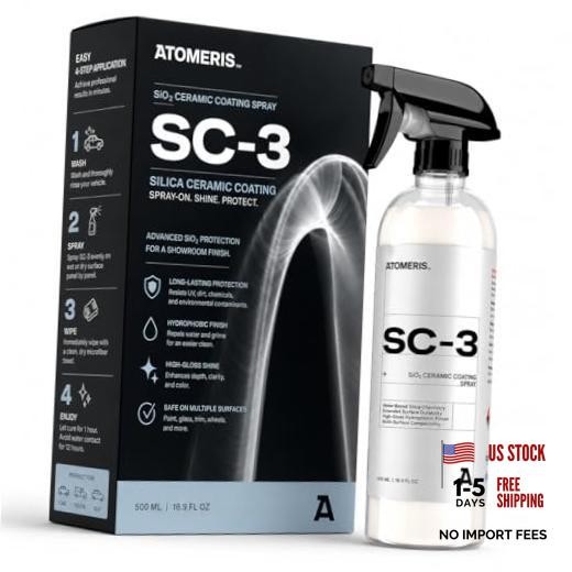 ATOMERIS SC-3 Ceramic Spray Coating for Cars – 16.9 fl oz – High Gloss