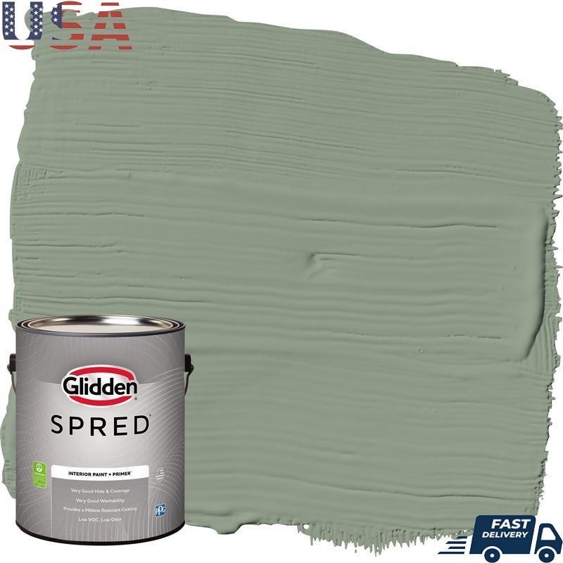Low VOC Washable Interior Paint Primer Mildew Resistant Quality Coverage 1Gallon