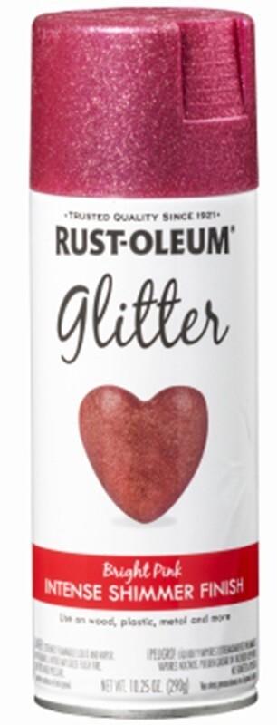 Rust-Oleum 301818 Bright PINK Specialty Glitter Spray Paint – Pack of 1