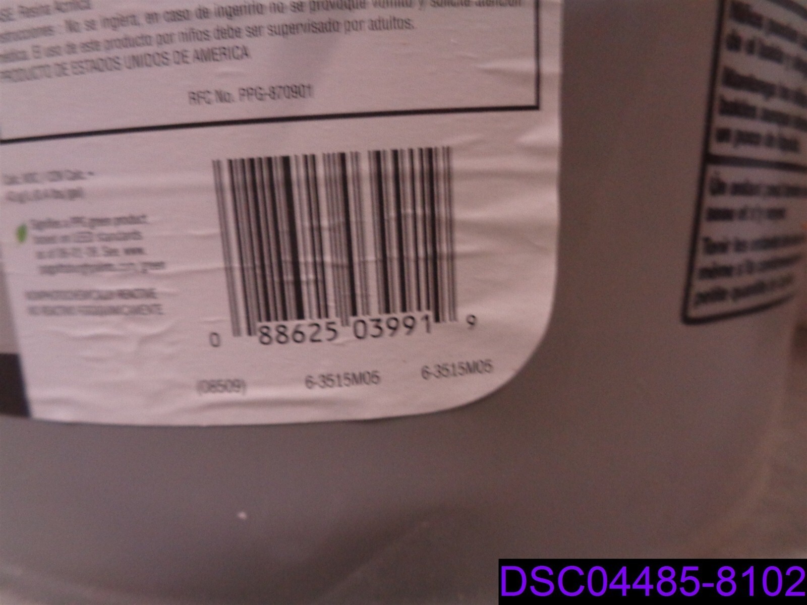 PPG Speedhide Interior Acrylic Latex Satin Midtone Base 6-3515 5 Gallon