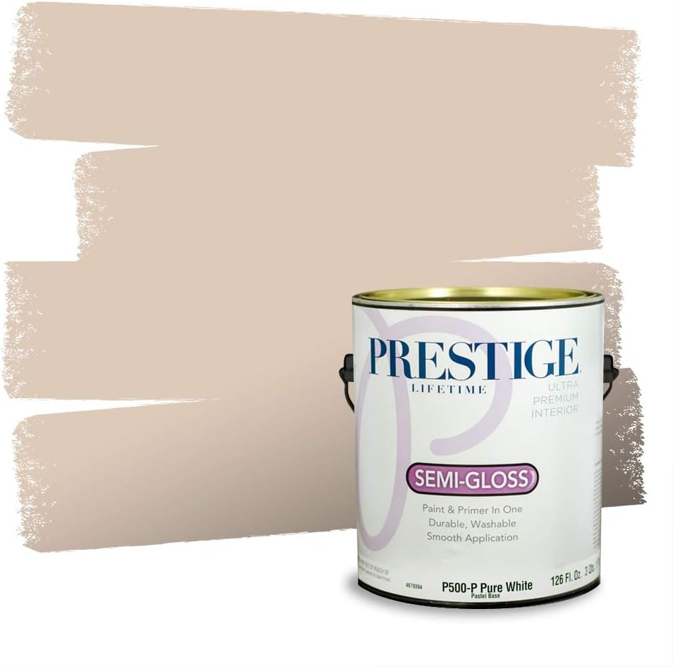 Interior Paint & Primer in One – Low VOC Satin, 1 Gal, Easy Clean