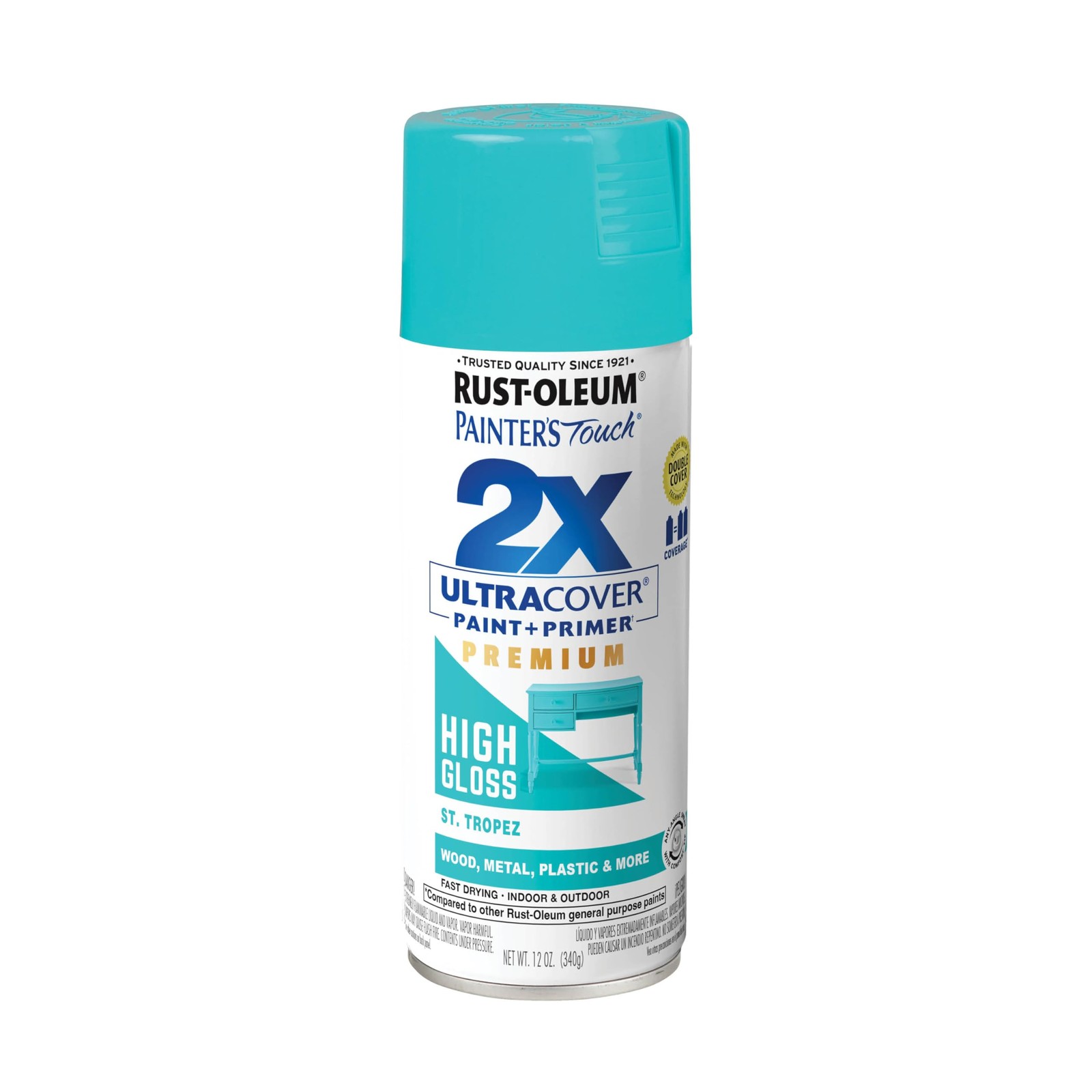 Painter’s Touch 2X St. Tropez High Gloss Spray Paint 12 Ounce Durable Finish