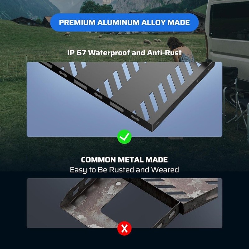 Lightweight Aluminum Roof Rack Wrangler JK JL 4-Door 2007-2025 Gear Storage New