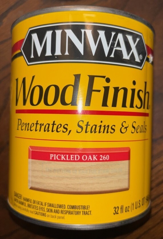 MINWAX PICKLED OAK 260 INTERIOR OIL BASED WOOD FINISH STAIN QUART