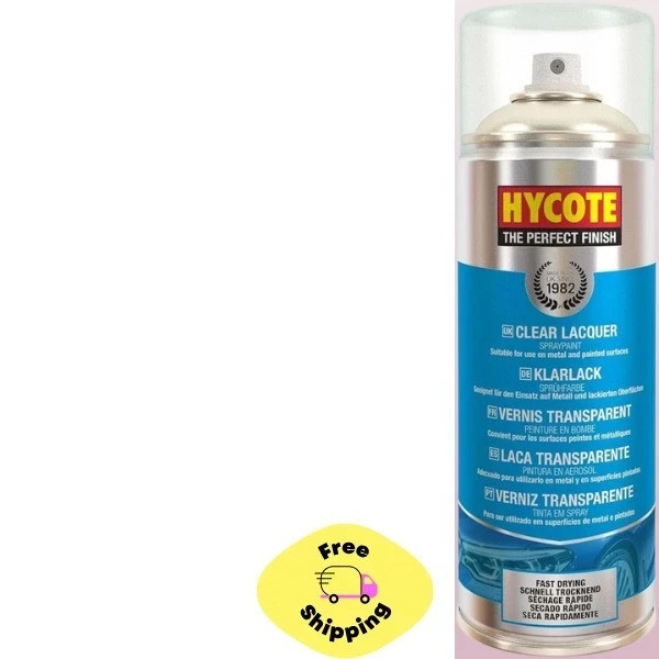 Clear Lacquer Spray Paint 13.5 Oz – High Gloss Finish, UV Weather Resistant new