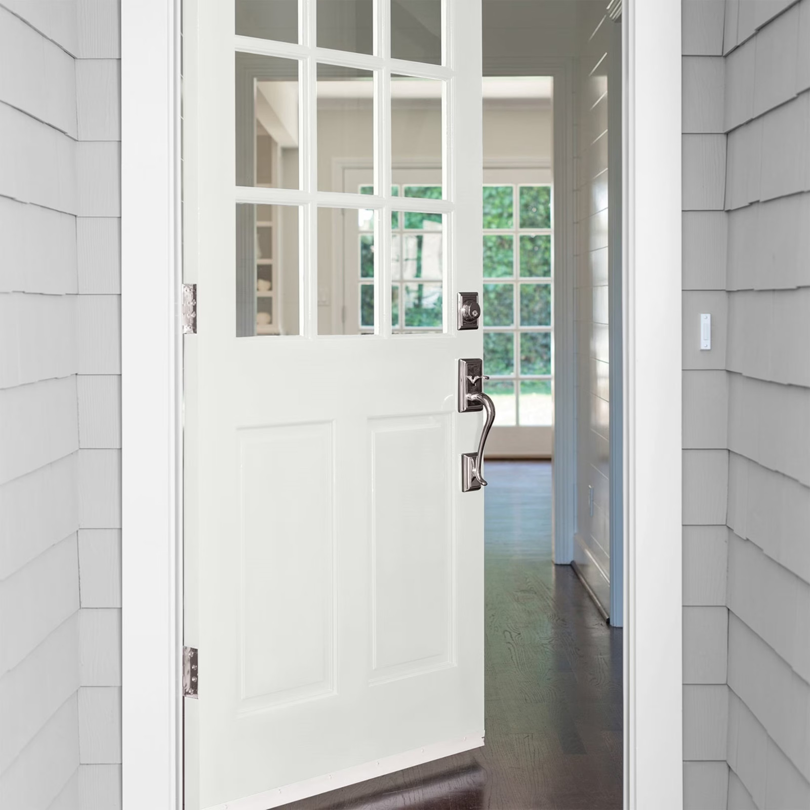 Glidden Fundamentals Grab-N-Go White Semi-Gloss Exterior Paint, 1 Gallon