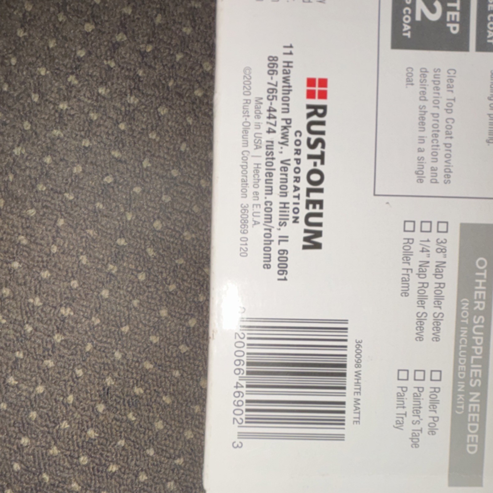 Rustoleum home floor coating