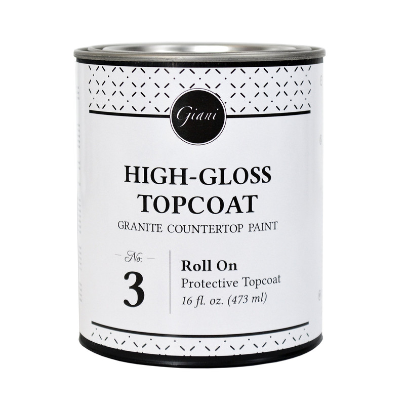 Giani Countertop Paint Clear Acrylic High-Gloss Topcoat- Step 3 Fg-G2 Topcoat