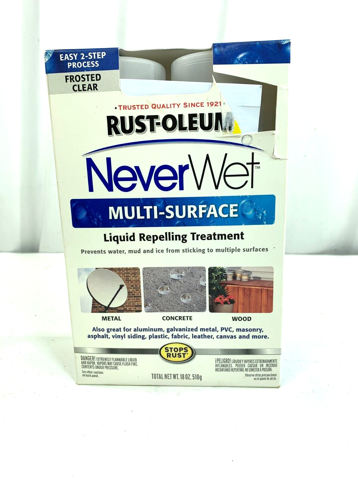 Rust-Oleum NeverWet Multi-Surface Liquid Repelling Treatment – Frosted Clear