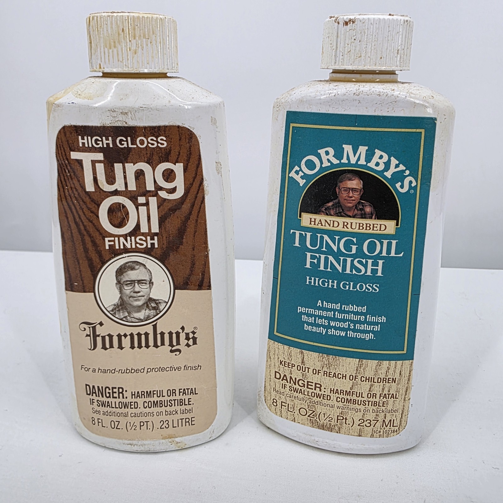 Formby’s Tung Oil Finish High Gloss Hand Rubbed 2 Bottles 90% Full -Discontinued