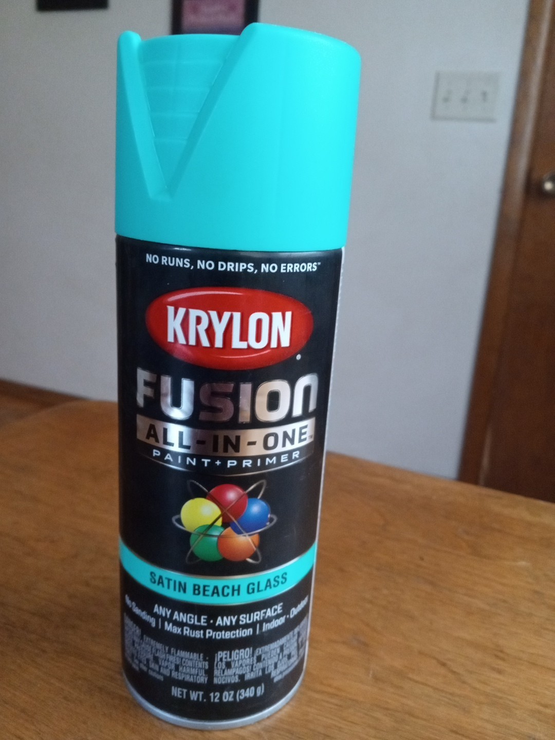 Fusion All-In-One Spray Paint, 12 oz – Rust-Resistant Beach Glass Satin Finish