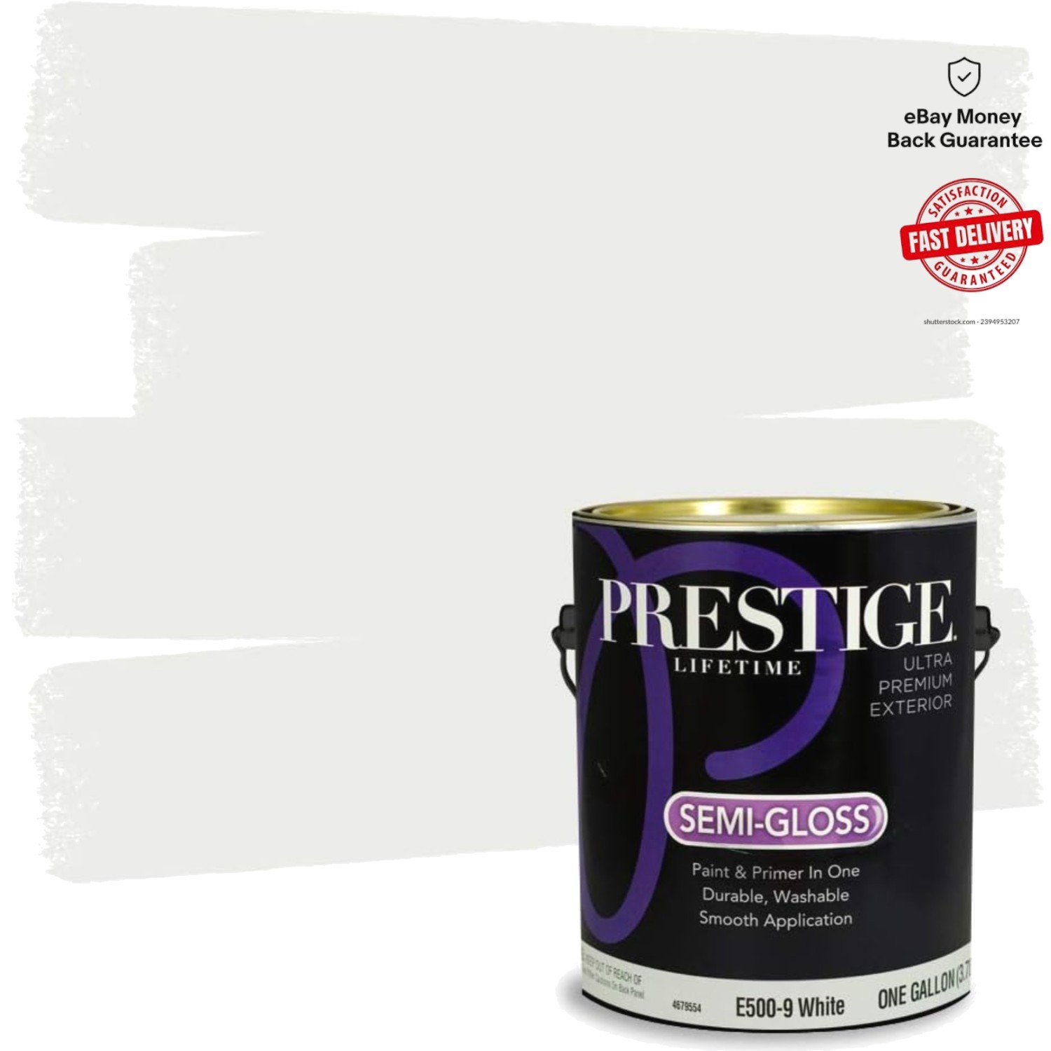 Mildew Resistant Semi-Gloss Exterior Paint & Primer for Wood, Vinyl & Masonry