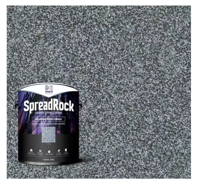 Granite Stone Coating 1 Gal. Ice Grey Satin Interior/Exterior Concrete Resurface