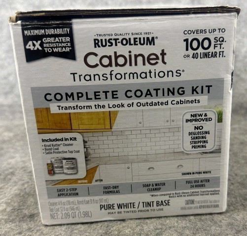 New Rust-Oleum Cabinet Transformation Complete Coating Kit Pure White Tint Base