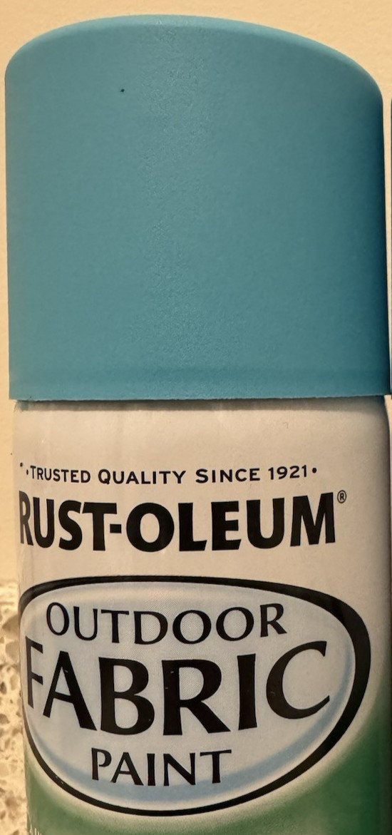 12-ounce Can Rust-Oleum Outdoor Fabric Spray Paint – Turquoise – NEW