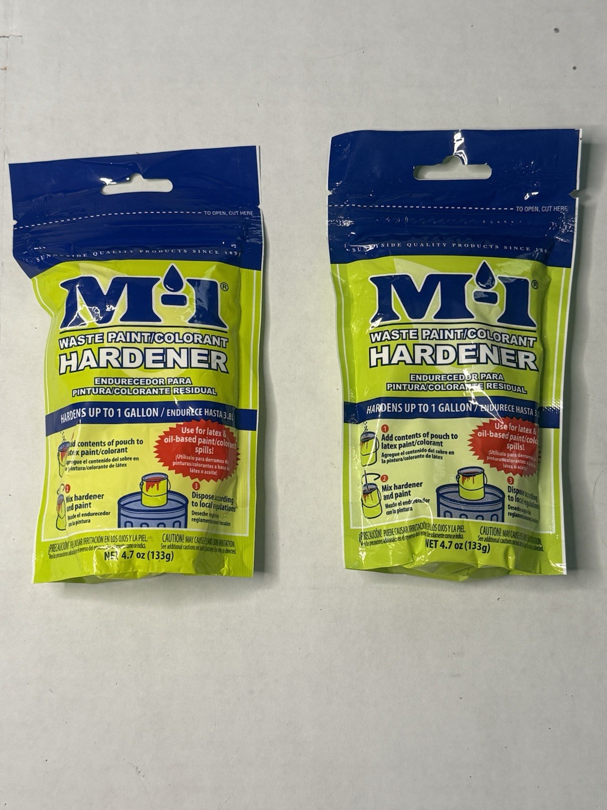 M-1 Waste Paint Hardener 4.7 oz. For 1 Gallon.-Brand New – Qty 2