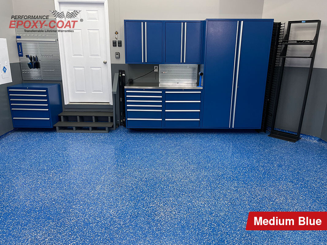 “GOOD” Full Epoxy Floor Coating Kit 500 sq. ft. 9.7 mil with 1/4″ flake