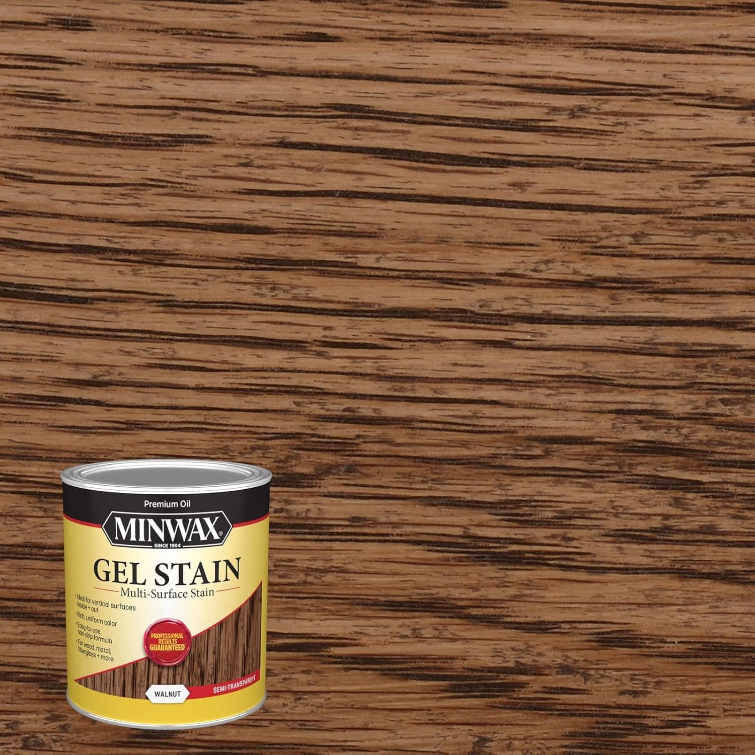 Gel Stain Quart in Walnut – Easy Application for Interior & Exterior Surfaces