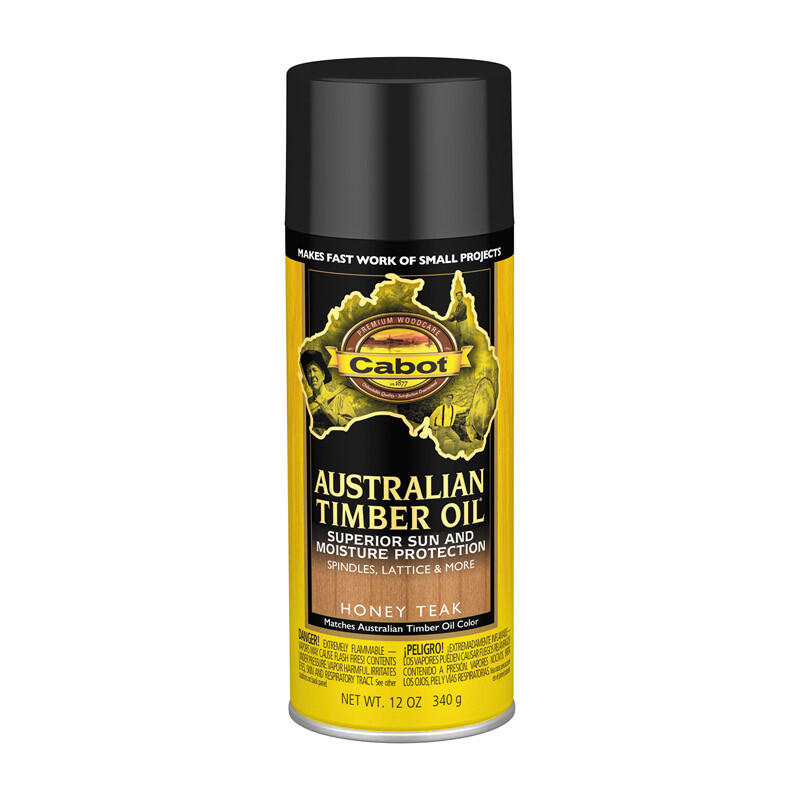 Cabot 140.0003458.076 Honey Teak Australian Timber Oil Spray 120 oz. (Pack of 6)