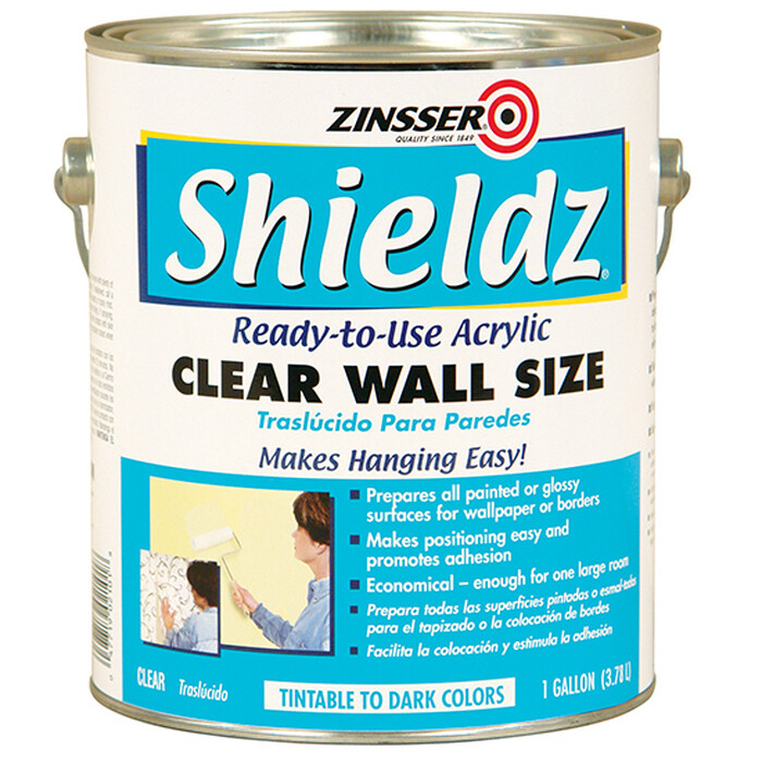 1 gal Zinsser 2101 Clear Shieldz Water-Based Acrylic Wallpaper Primer