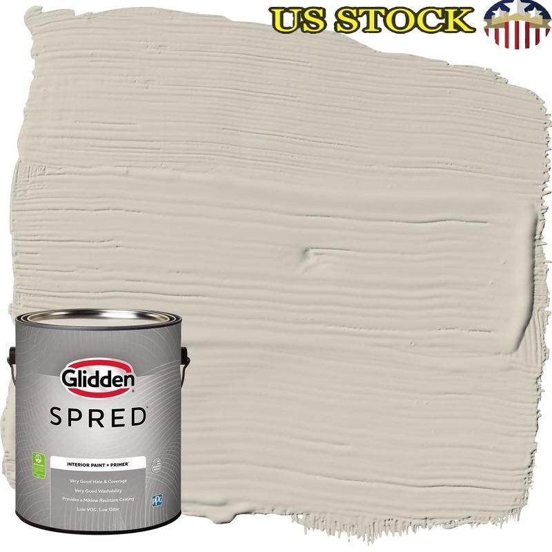 Interior Wall Paint Low VOC Washable Mildew Resistant All-in-One Primer New
