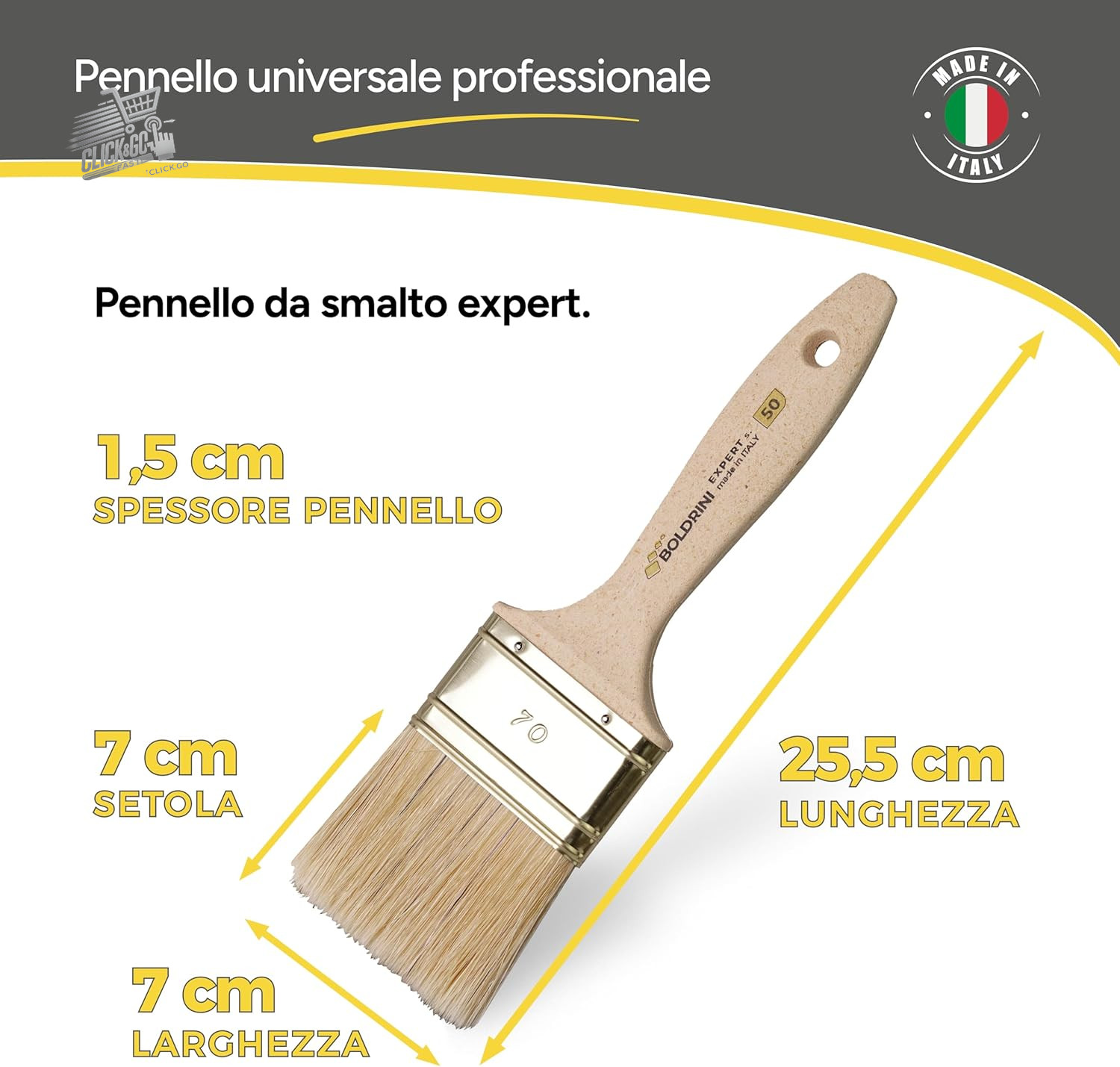 Brush – Universal Paint And Enamel Brush for Walls, Walls, Wood And