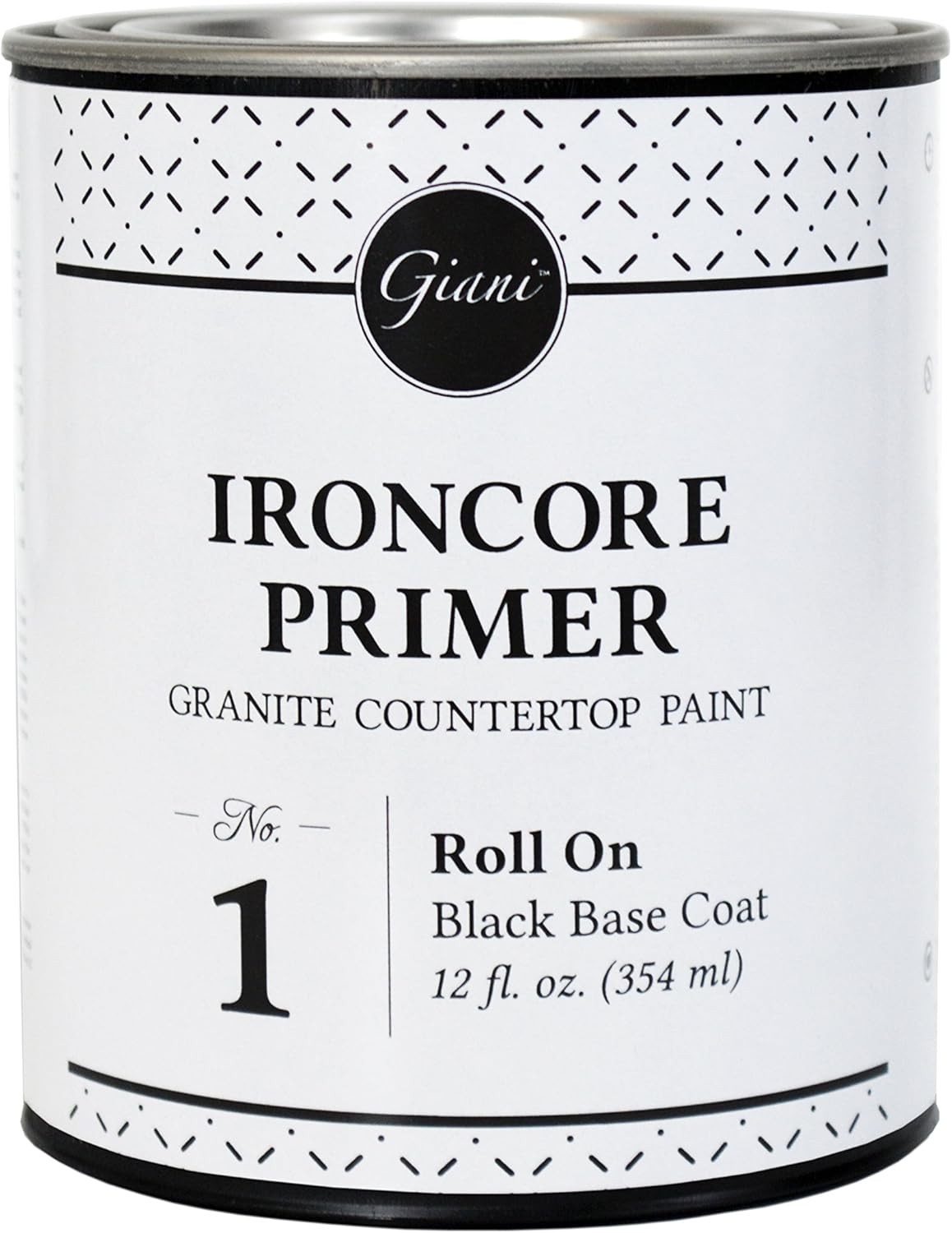 Water-based Black Primer IronCore Primer Brush Roll On Step 1 – 12oz