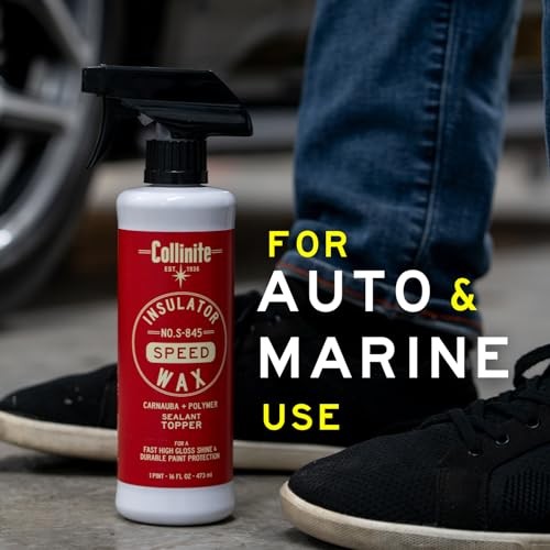 S-845 Insulator Wax Speed-Carnauba + Polymer Sealant+Spray Wax Topper. High