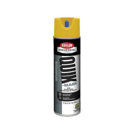 Krylon Industrial A03823007 Inverted Marking Paint, 17 Oz., Safety Yellow,