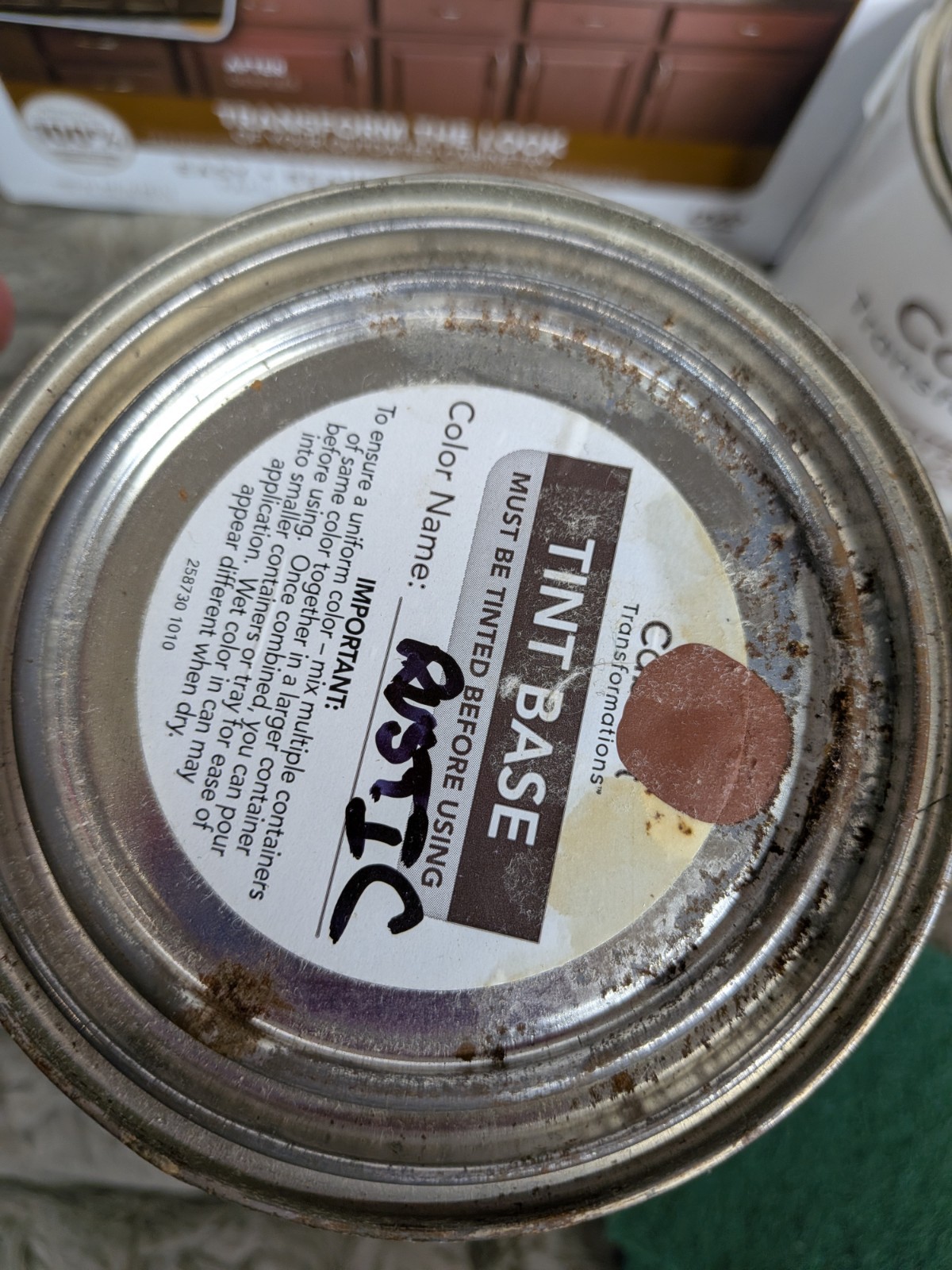 Cabinet Stain Kit DARK Rustic Rust-Oleum Transformations Coating Kit 258240