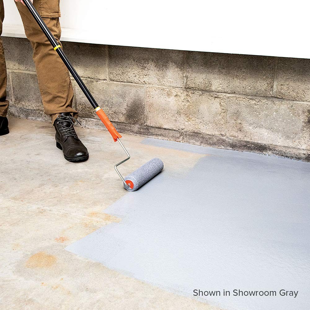 Garage Guard Waterbased Epoxy Semi-Gloss Floor Paint, 1 Gallon Kit, Desert Sand