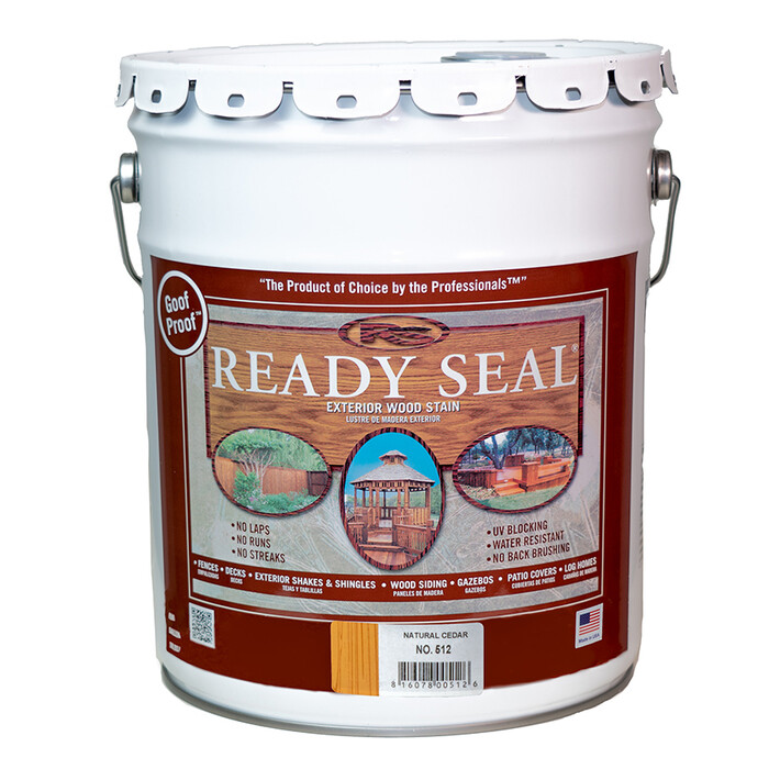 5 gal Ready Seal 512 Natural Cedar Exterior Stain and Sealer For Wood