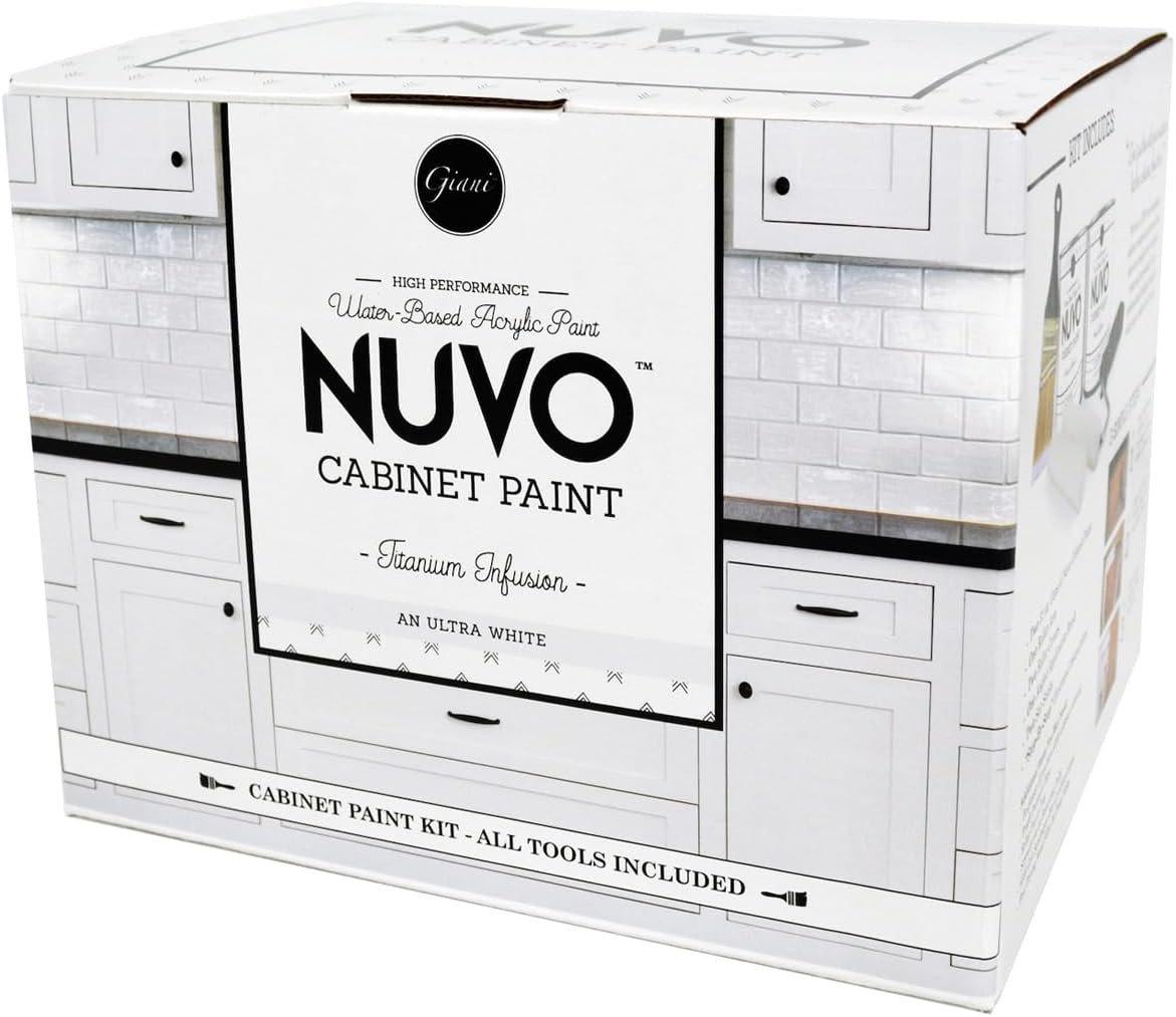 Brilliant White Titanium Cabinet Makeover Kit – 7-Piece DIY Set