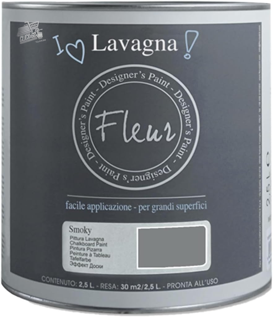 Smoked Chalkboard Effect Painting Fleur Wall Wood Chalkboard Matte Water 2.5L SEO