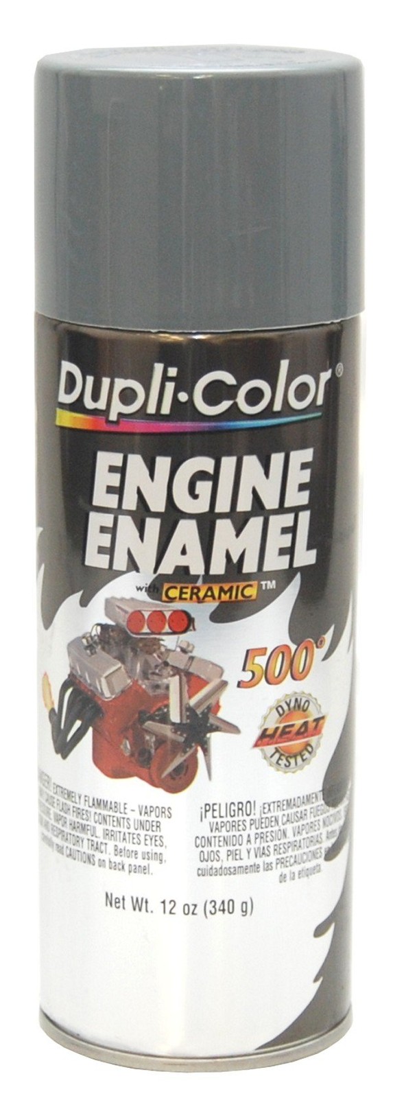 Engine Enamel Spray Paint Ceramic Ford Gray 12 oz Aerosol Can DE1611