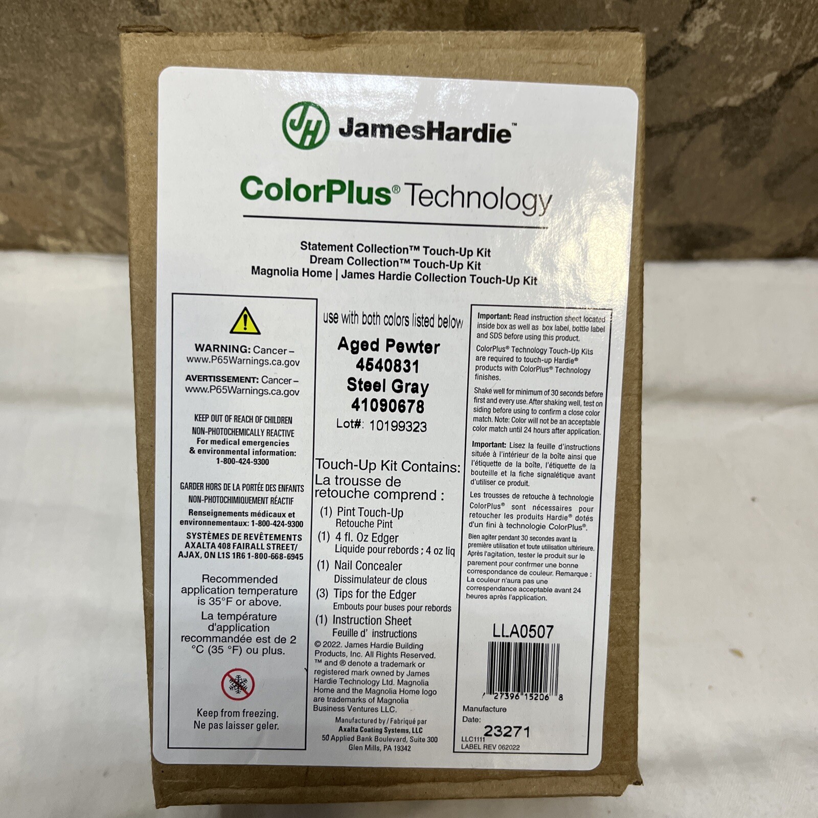 James Hardie ColorPlus Aged Pewter 4540831 Steel Gray 4109678 Touch Paint