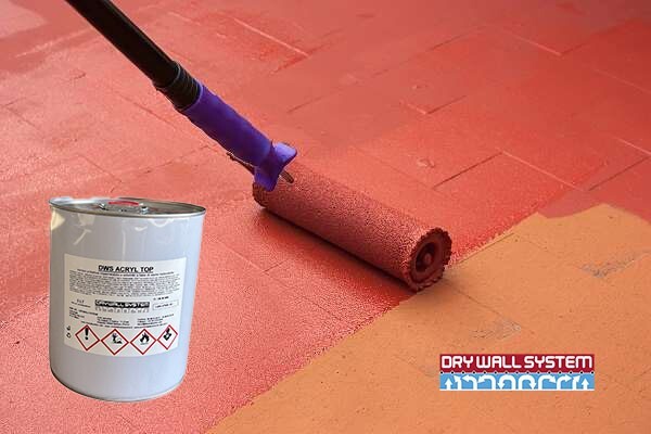 DWS ACRYLIC PAINT TOP FOR CONCRETE, SPORTS FIELDS, SQUARES AND COURTYARDS 5 KG