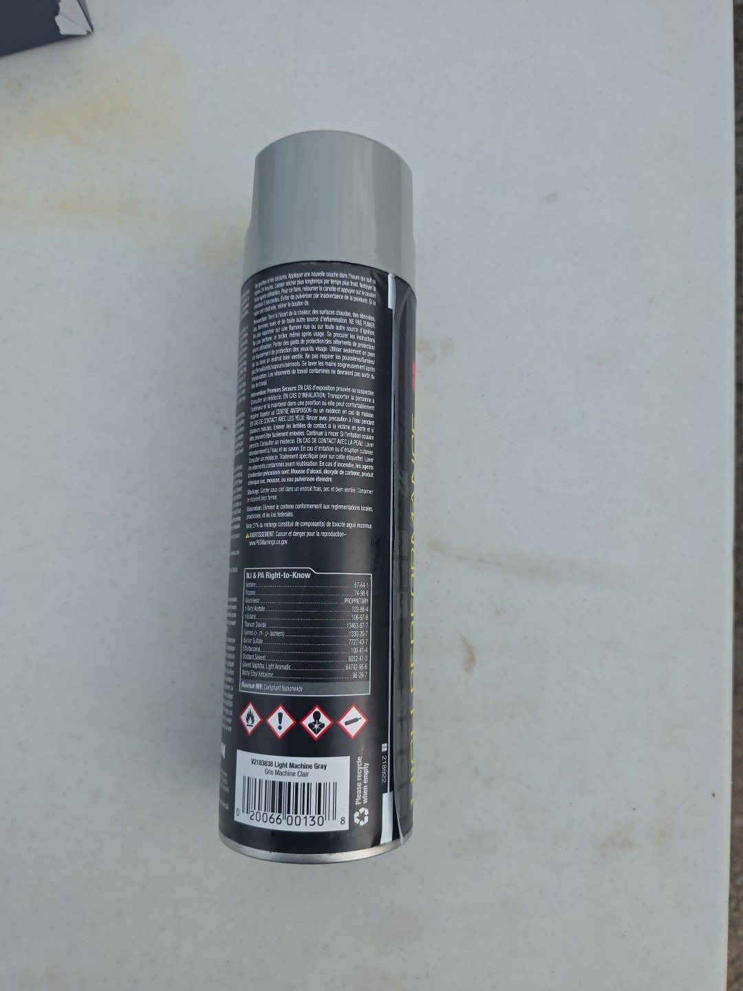 Rust-Oleum V2183838 Rust Preventative Spray Paint, Light Machinery Gray, Gloss,